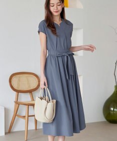 Tiaclasse 【トップス&スカートセット・洗える】ストレッチタフタセットアップ