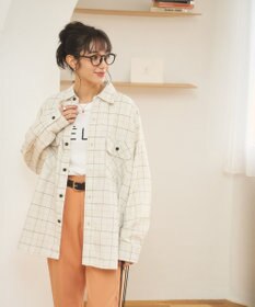 WEGO 【ユニセックス着用ITEM/SMLサイズ展開】チェックネルシャツ