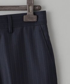 GOTAIRIKU シワになりにくい【御幸毛織/みゆきけおり】Superio160 スーツ_ネイビーストライプ