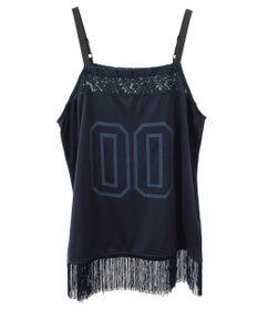 CRAFT STANDARD BOUTIQUE レース切替フリンジビスチェ