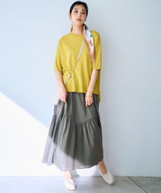 23区 【洗える】LIBECO ティアード スカート