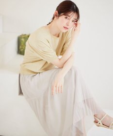 ANY SIS 【洗える】ドルマンスリーブラメ ニット