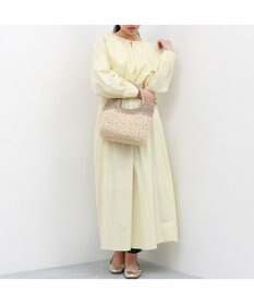 UNBILLION カシュカシュ cachecache / 切り替え編みクロッシェ2wayミニトート