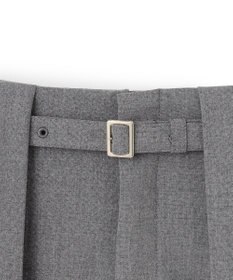 BEIGE， 【セットアップ対応・洗える・Precious 10月号掲載】ZEPHYR / ウールライクタックベルトワイドパンツ