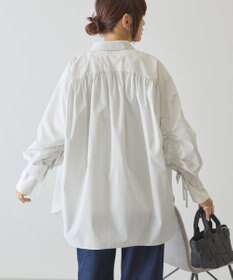 AMERICAN HOLIC 【イージーケア】バックギャザーリボンシャツ