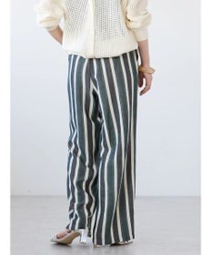 AMERICAN HOLIC 接触冷感リネンブレンドワイドパンツ