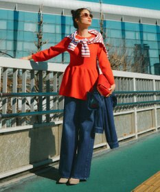 ANY SIS 【洗える】スポンディッシュペプラム ニット