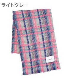 MOONBAT 【洗える】estaa ツィーディー大判ストール バンピーチェック 幅65cm