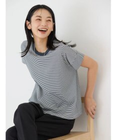 AMERICAN HOLIC 接触冷感ショートスリーブカットプルオーバー