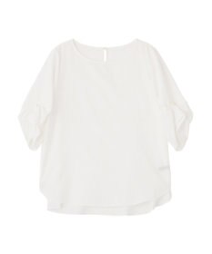 YECCA VECCA パールタックスリーブブラウス