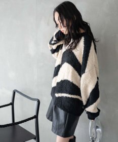 WEGO 幾何学柄ニットプルオーバー