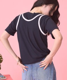 AMERICAN HOLIC 【PENNEY'S】配色タンクトップ+Tシャツ