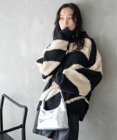 WEGO 幾何学柄ニットプルオーバー