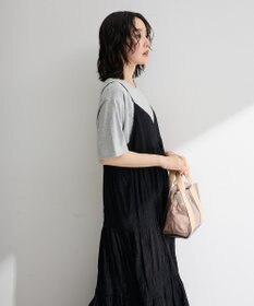 Green Parks シャーリングティアードキャミワンピース