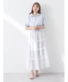 earth music&ecology ミニフリルボリュームスカート