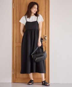 ANY 【洗濯機可能】ギンガムギャザーワンピース