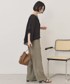 AMERICAN HOLIC スキッパーギャザーブラウス