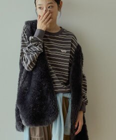 AMERICAN HOLIC PENNEY'S レトロボーダーロングTシャツ