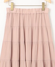 組曲 L ギャザーライトデシン ティアードスカート