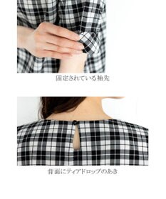 Tiaclasse L 【洗える】体型カバーも叶う幅広カフスチュニックブラウス