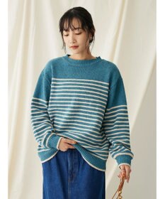 CRAFT STANDARD BOUTIQUE 洗えるモールニットボーダープルオーバー