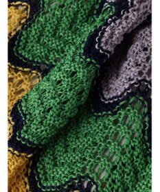 Green Parks 透かし編みマルチボーダースカート