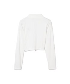 WEGO ワンポイントデザインWZIPトップス