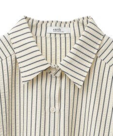 earth music&ecology サッカーストライプシャツ