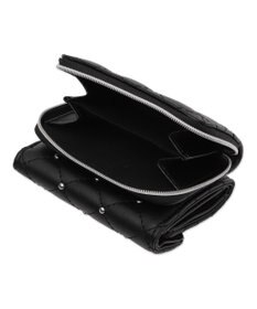 WEGO スタッズキルティングフラップウォレット