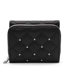 WEGO スタッズキルティングフラップウォレット