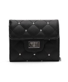 WEGO スタッズキルティングフラップウォレット