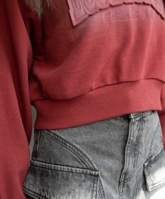 WEGO グラフィックショートパーカー