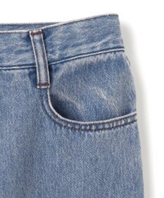 BEIGE， 【洗える・SPRiNG 3月号掲載】FICUS / デニムワイドストレートパンツ