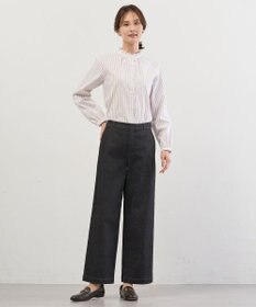 J.PRESS LADIES L 【WEB限定カラーあり】ハイパワーデニムツイル ワイドパンツ