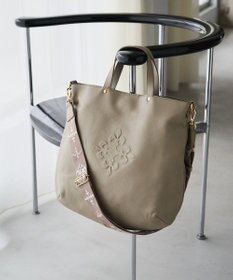 モノグラム ハンドバッグ エンボスモノグラム ソフトレザー 2WAYトートバッグ(CE-1611) / russet