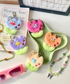 WEGO ラブリーチューリップモンスターぬいぐるみキーホルダー