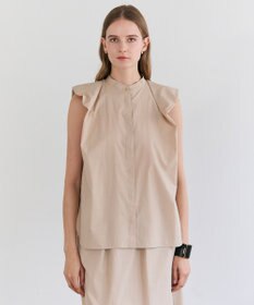 BEIGE， MALLOW / コットンタック バルーンスリーブブラウス