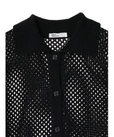 CRAFT STANDARD BOUTIQUE 配色メッシュニットカーディガン