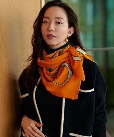 23区 【WEB&一部店舗限定】ウールカシミヤ デザイン ストール