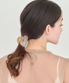 Phoebe <オンワード限定セット>マーブルハートバンスクリップ×メタルボールバックキャッチピアス