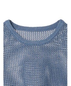 earth music&ecology ラメメッシュプルオーバー