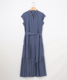 組曲 S 【WEB限定】ギャザーライトデシン ティアードワンピース