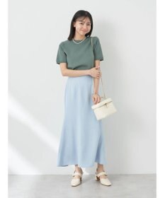 earth music&ecology 総針クルーネックハンソデプルオーバー