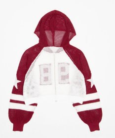 WEGO ラグランメッシュニットパーカー