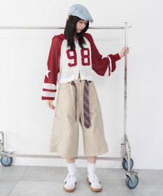 WEGO ラグランメッシュニットパーカー