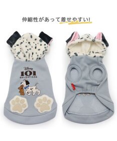 PET PARADISE 犬 服 秋冬 ディズニー １０１匹わんちゃん パーカー 【小型犬】 イエロー グレー
