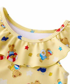 MIKI HOUSE HOT BISCUITS 【ミキハウス】【80-110cm】ミキハウスベア ワンピース水着