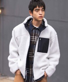 WEGO 【2025年秋冬新作アイテム/ユニセックス着用ITEM/SMLサイズ展開】ボアブルゾン