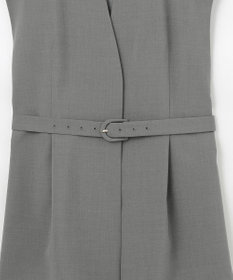 #Newans 【洗濯機可能/ストレッチ】ペプラムジレ