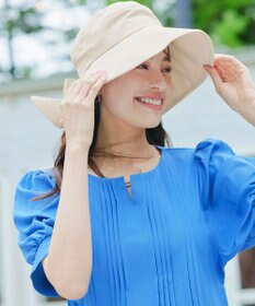 Tiaclasse 後ろリボンつば広ハット